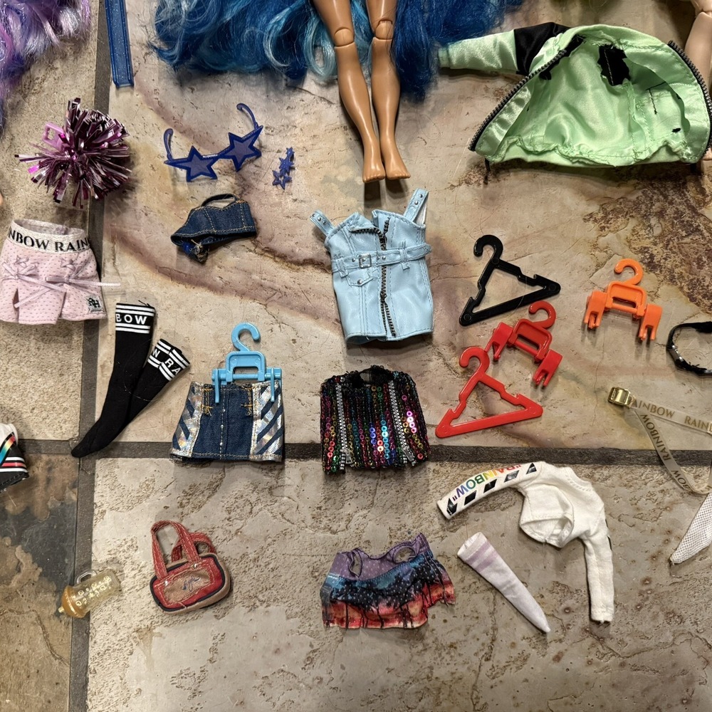 LOT of 6 + Accessories Rainbow High Dolls Jade Skyler Violet Ruby Poppy Amaya - Picture 9 of 11